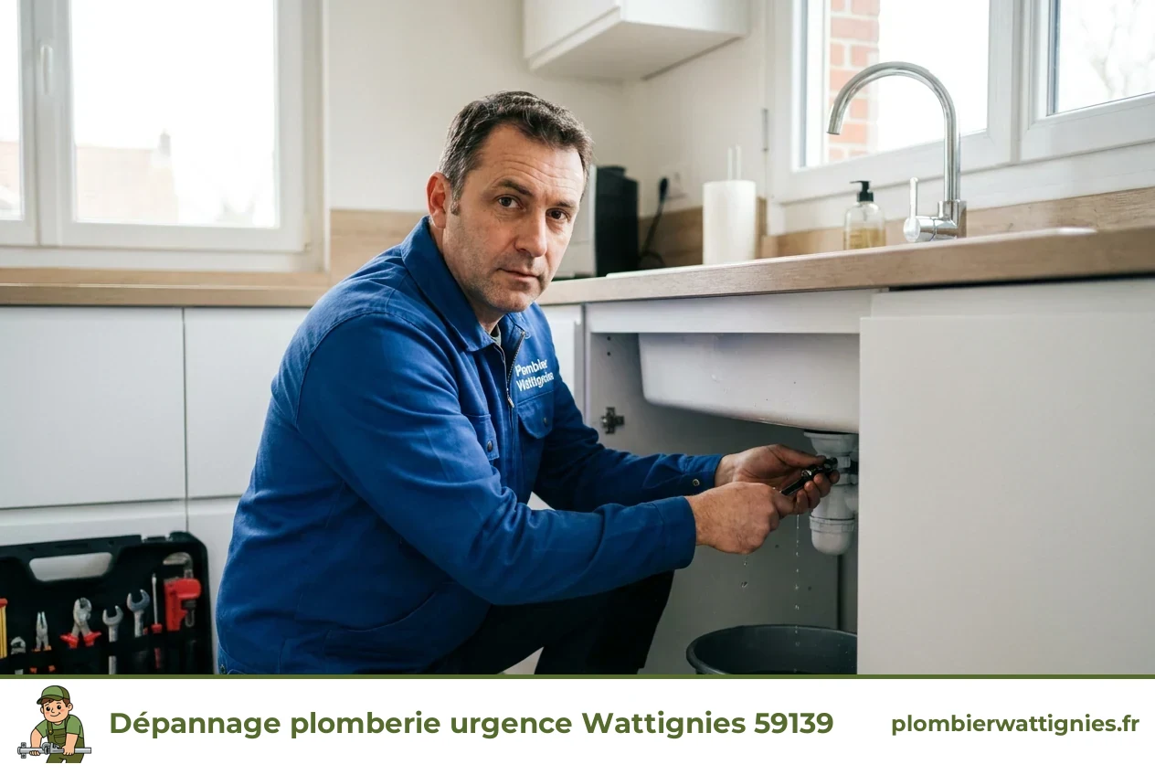 Plombier intervenant à Wattignies
