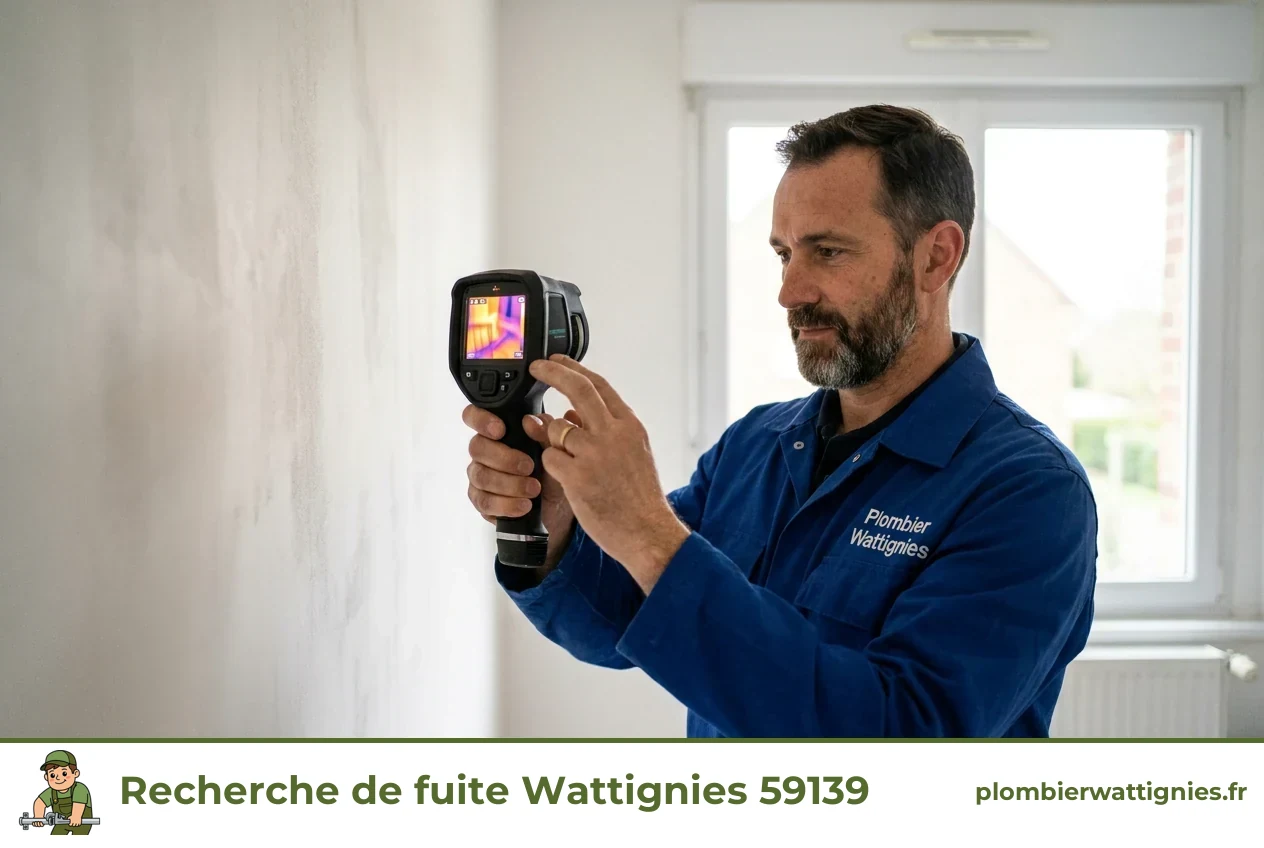Plombier à Wattignies en action